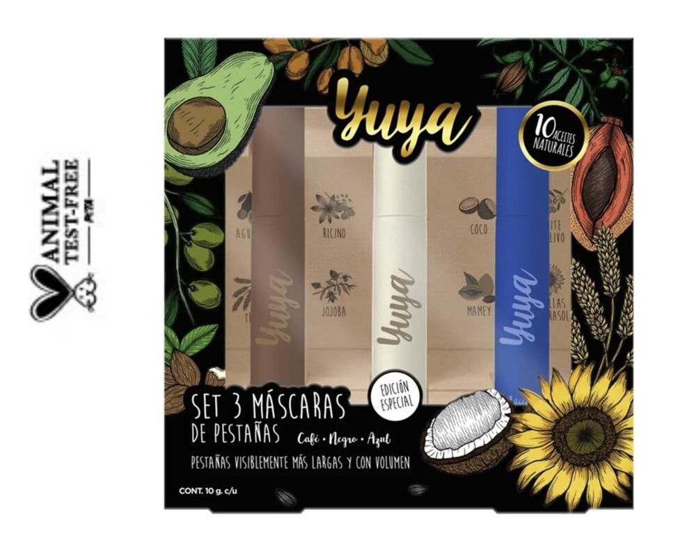 Eye Lash Mascara Yuya 10 Oils NEW-AUTHENTIC (10 Aceites) SET OF 3 -Cruelty-Free
